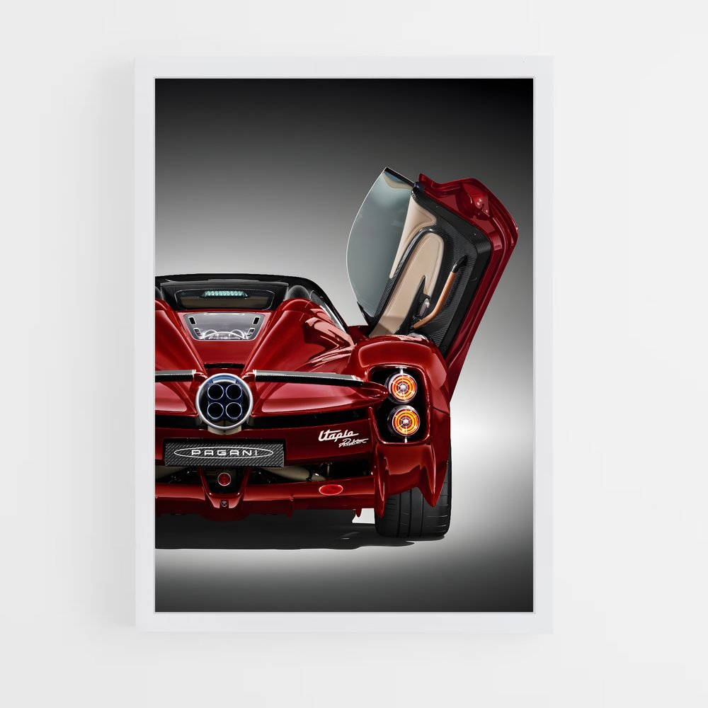Poster Supercar Utopia – affiche Pagani (vue 3)